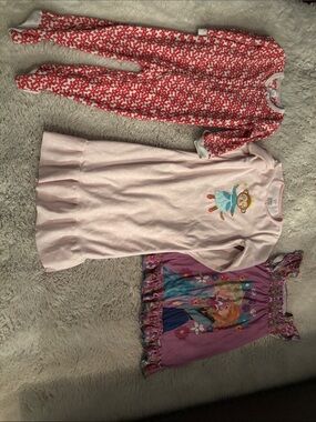 Children's girls Pink Sleep Pajamas Nighty Dress
